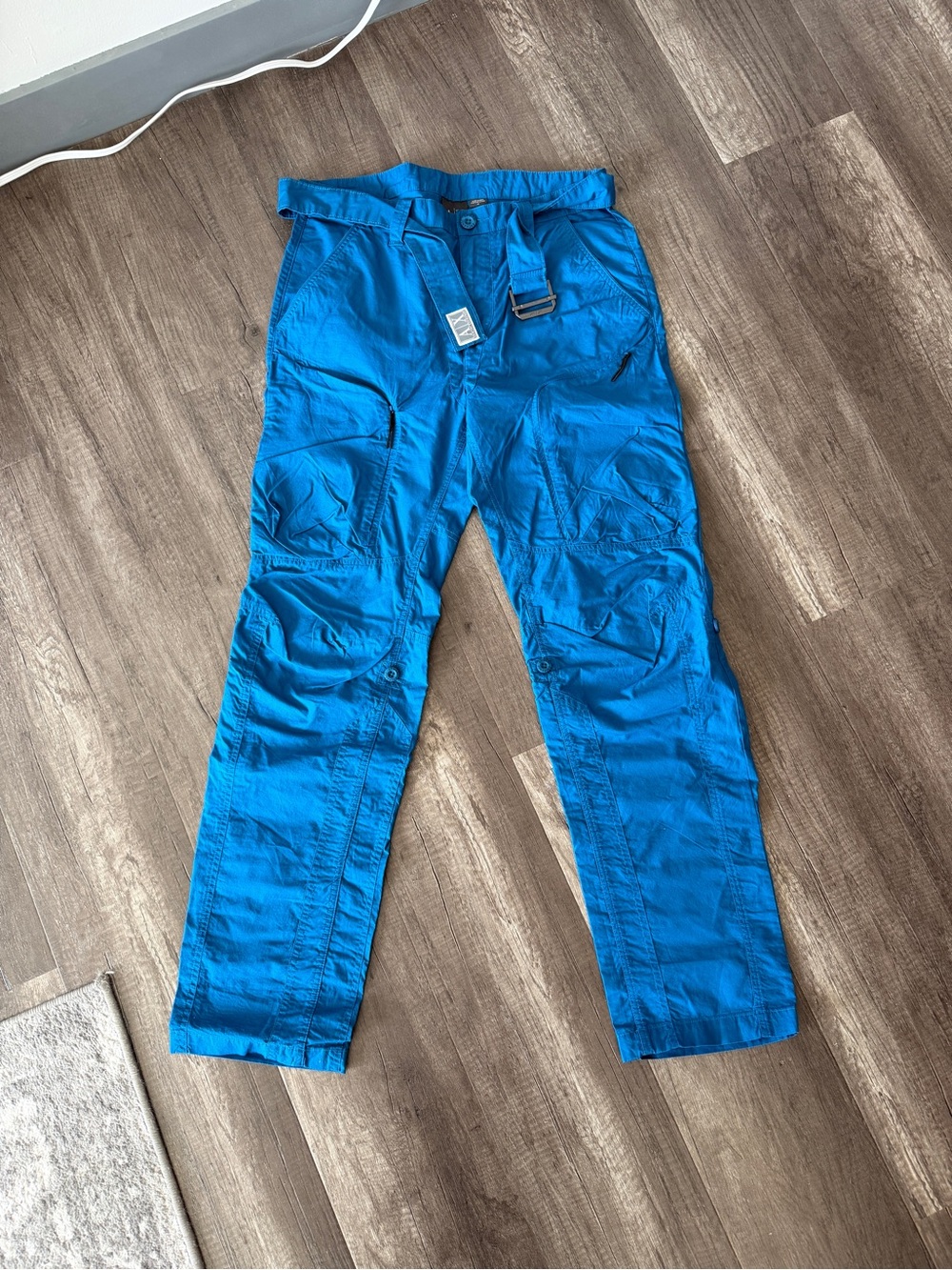 A|X Armani Exchange Men’s Blue Cargo Pants – Size 32